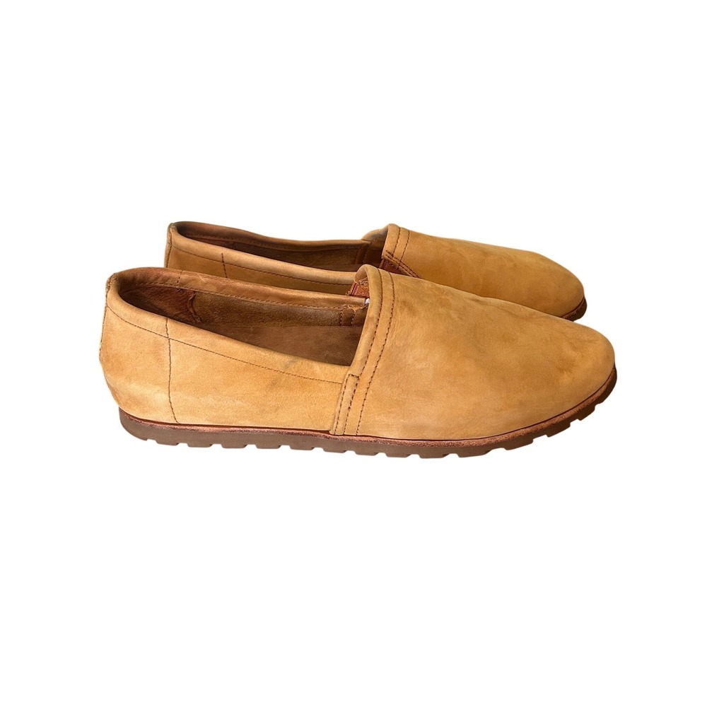 L.L.Bean Tan Mountain Slipper Shoes Women 10 Nubuck Leather Slip On
